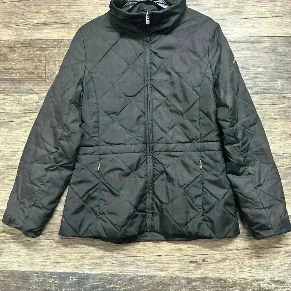 Guess Black Quilted Puffer Jacket